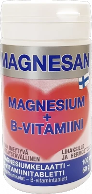 MAGNESAN Tabletid Magneesium + B-vitamiin, 100 Tk - Sinuteek.ee