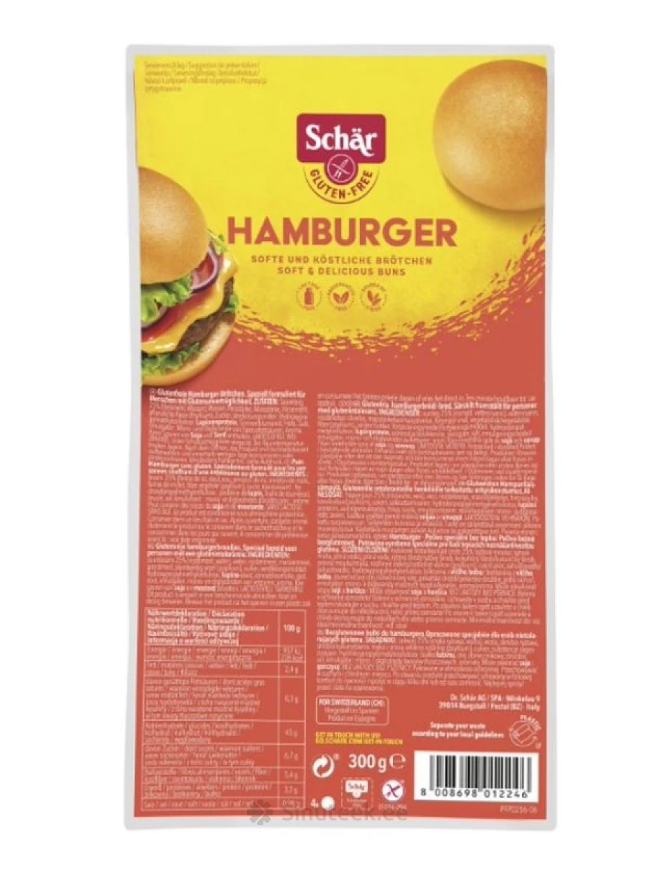 Schär Hamburger безглютеновые булочки, 4x75 г - Sinuteek.ee