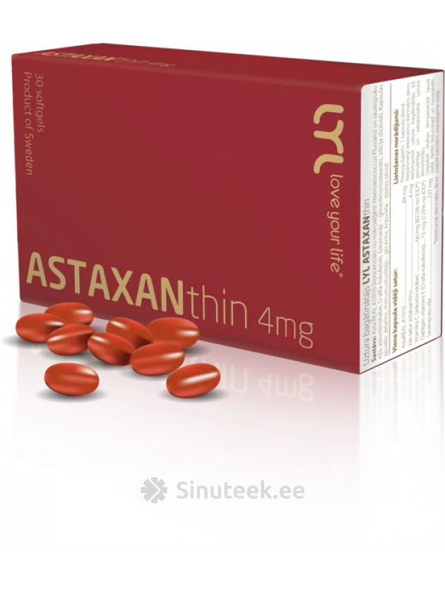 Expense capital sweet LYL ASTAXANthin, 30 капсулы - Sinuteek.ee