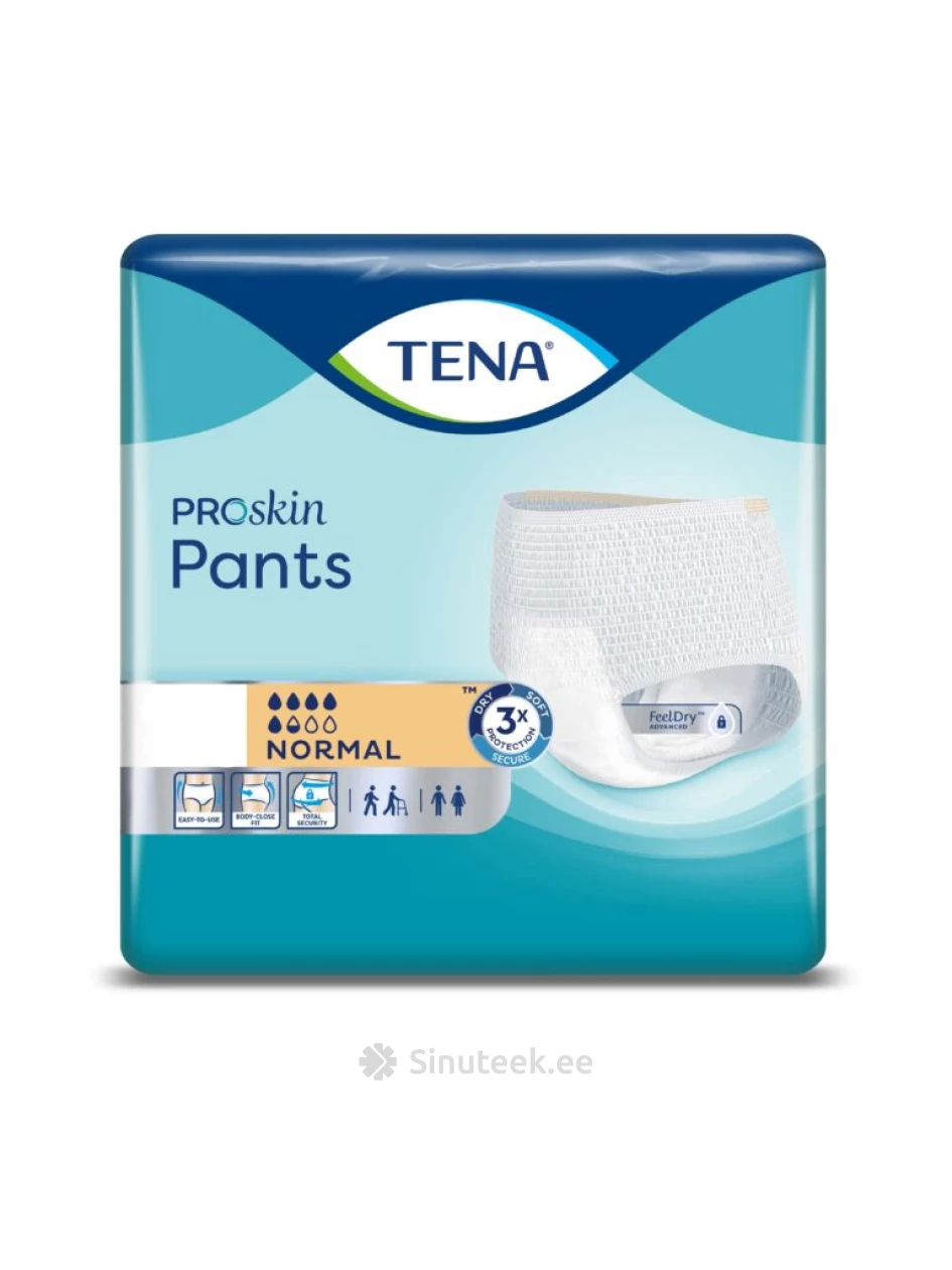 TENA Pants Normal впитывающие трусики XL 120-160 см, 15 шт - Sinuteek.ee