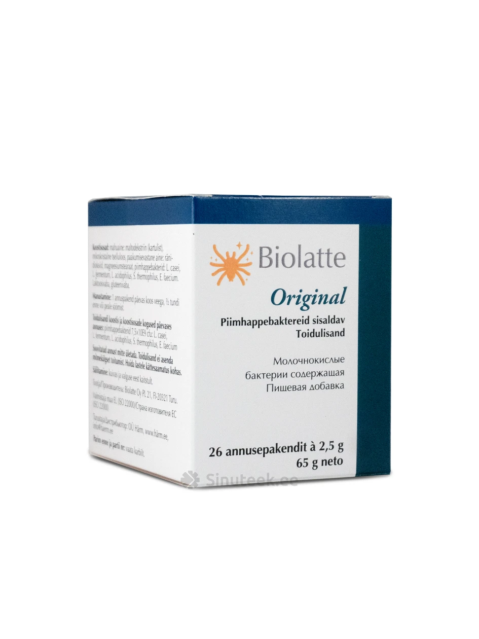 Biolatte Original дозированные пакеты, 26 х 2,5 г - Sinuteek.ee